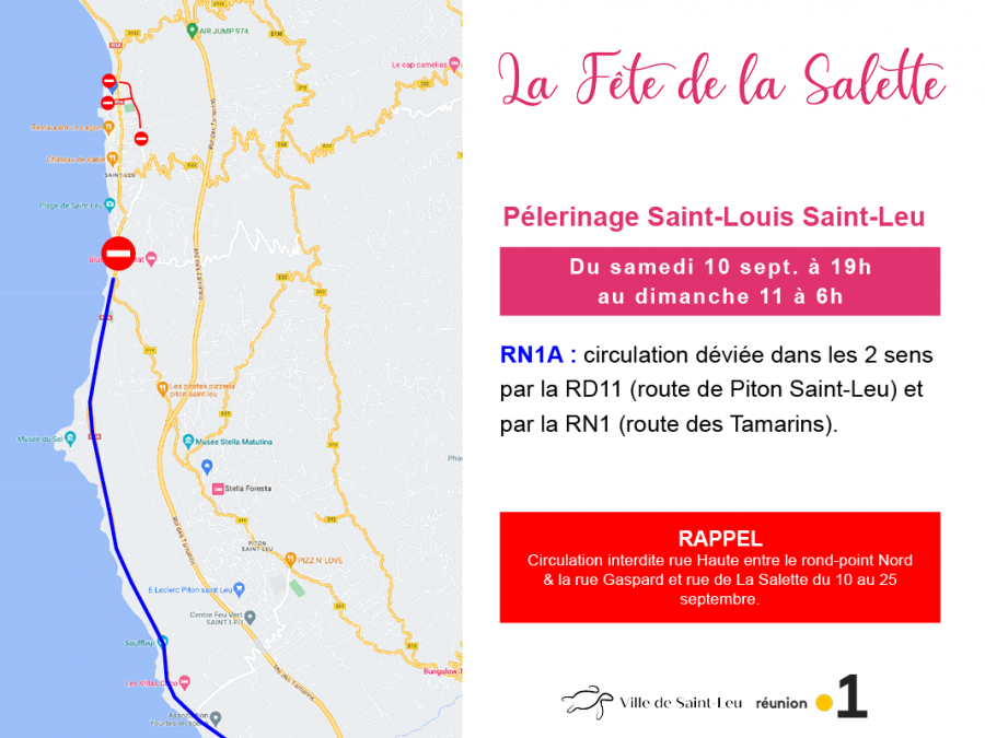 Fête de la Salette infos pratiques SaintLeu