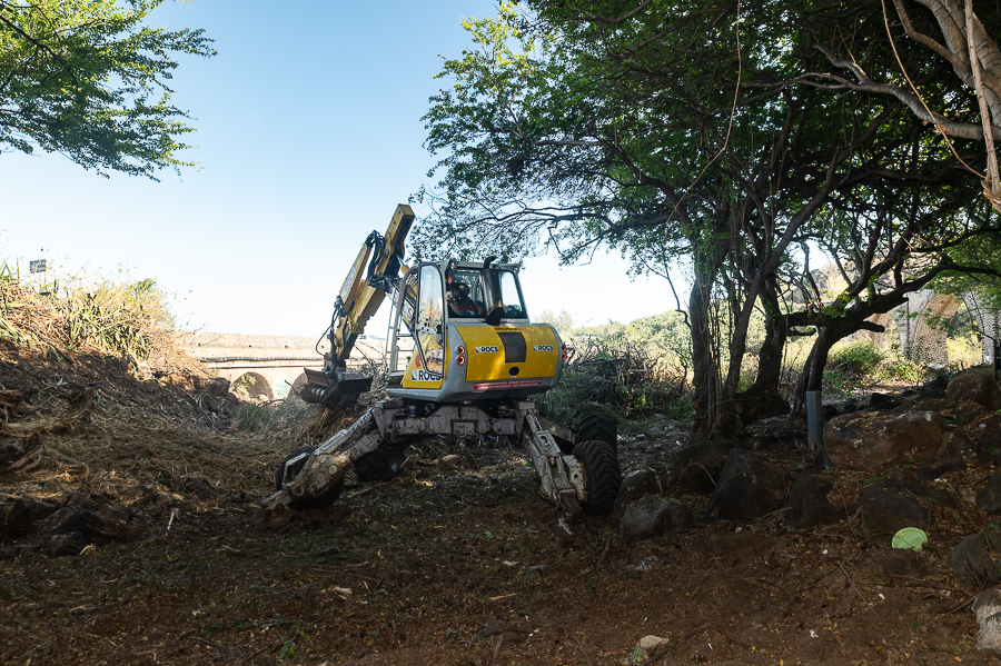 Chantier de nettoyage de la zone pic-nic de la Ravine des Colimaçons