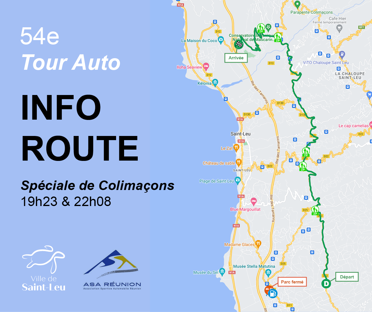 Le 54ème Tour Auto : INFO ROUTES FERMÉES